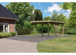 Drevený prístrešok / carport CLASSIC 1B Dekorhome