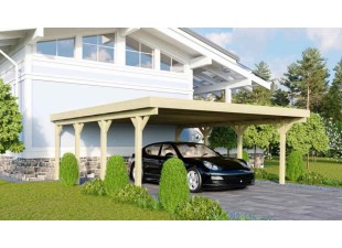 Drevený prístrešok / carport CLASSIC 2A Dekorhome