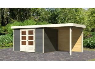 Drevený záhradný domček ASKOLA 5 s prístavkom 240 Dekorhome