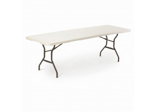 Skladací stôl 244 cm biela / čierna Dekorhome