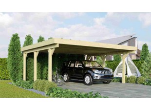 Drevený prístrešok / carport CLASSIC 1A Dekorhome