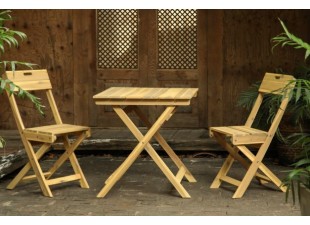 Záhradný bistro set 3 ks skladací FILAX