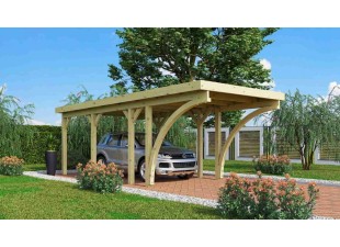 Drevený prístrešok / carport CLASSIC 2C Dekorhome