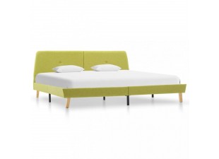 Posteľ zelený textil Dekorhome