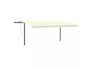 Ručne zaťahovacia markíza so stĺpikmi 450x350 cm Dekorhome