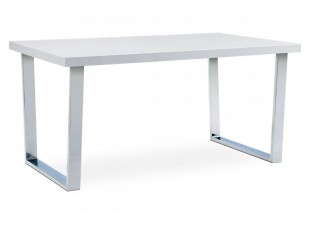 Jedálenský stôl 150x90 cm AT-2088 WT biela / chróm
