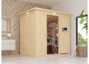 Interiérová fínska sauna 195x151 cm Dekorhome