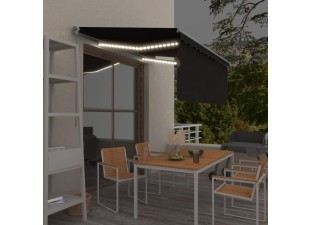 Ručne zaťahovacia markíza s roletou a LED 300x250 cm Dekorhome