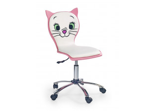 Detská stolička KITTY 2 biela / ružová