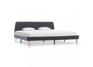 Posteľ tmavosivý textil Dekorhome