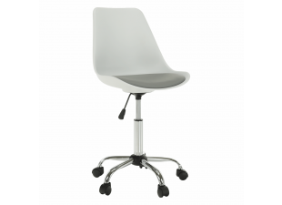 Kancelárska stolička DARISA NEW biela / sivá