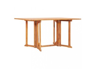 Skladací záhradný stôl teak Dekorhome