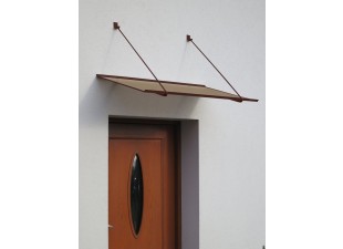 Strieška nad dvere SP1 120/70 hnedá Dekorhome